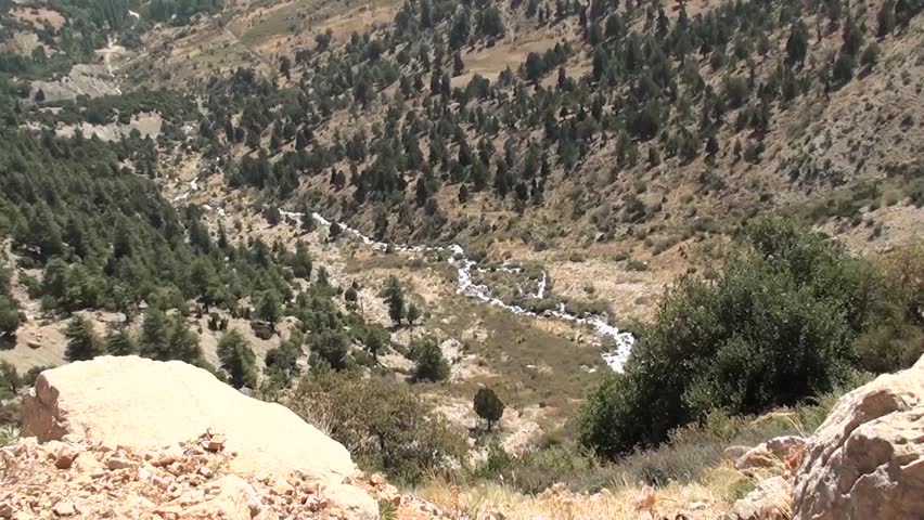 Mountain river, plan view