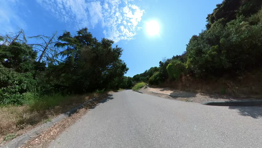 Mountain Bike Franklin Canyon POV Front View 01 California USA
