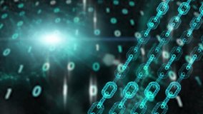 Digital chain technology with blurred binary code animation. Concept business background.	
 - Powered by Shutterstock - Get 15% off with code: PIKWIZARD15