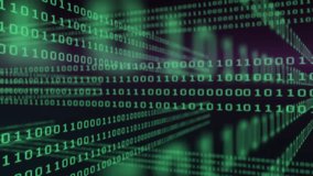 Animation of binary coding and glowing light trails moving over black background. Colour, shape, light and movement concept digitally generated video. - Powered by Shutterstock - Get 15% off with code: PIKWIZARD15