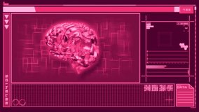 Animation of data processing with digital brain on purple background. Global science, technology and digital interface concept digitally generated video. - Powered by Shutterstock - Get 15% off with code: PIKWIZARD15