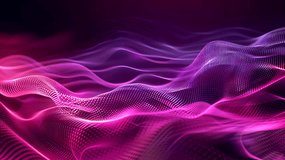 Beautiful abstract purple wave technology background - Powered by Shutterstock - Get 15% off with code: PIKWIZARD15