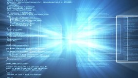 Bright light burst with programming code and data processing animation. Technology, futuristic, digital, coding, abstract, software - Powered by Shutterstock - Get 15% off with code: PIKWIZARD15