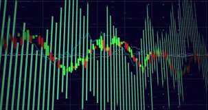 Financial data analysis with fluctuating stock market graph animation over dark background. Finance, investment, economy, growth, business, trading - Powered by Shutterstock - Get 15% off with code: PIKWIZARD15