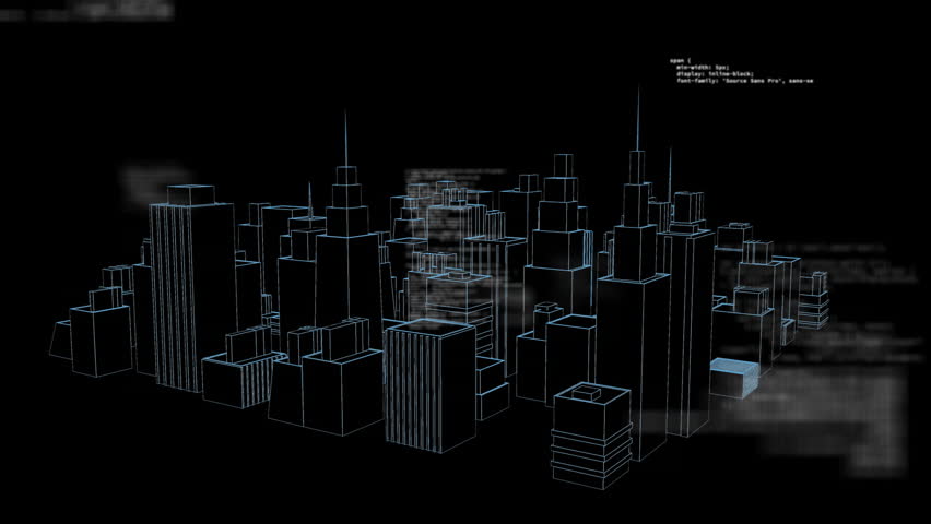 Digital urban development animation with code snippets in cityscape background. Technology, urbanization, innovation, futuristic, programming, coding - Powered by Shutterstock - Get 15% off with code: PIKWIZARD15