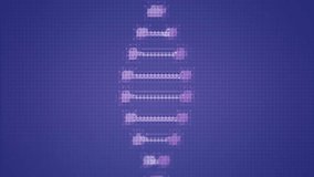 DNA strand animation with social media and shopping icons in background. Science, biotechnology, genetics, technology, ecommerce, digital - Powered by Shutterstock - Get 15% off with code: PIKWIZARD15