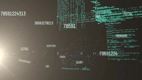 Animation of digital data processing over black background. Global data processing, connections, computing and data processing concept digitally generated video. - Powered by Shutterstock - Get 15% off with code: PIKWIZARD15