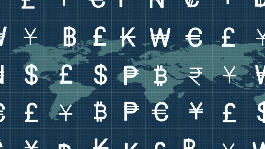 Animation of currency symbols and financial data processing over world map. Global finance, business, connections, computing and data processing concept digitally generated video. - Powered by Shutterstock - Get 15% off with code: PIKWIZARD15