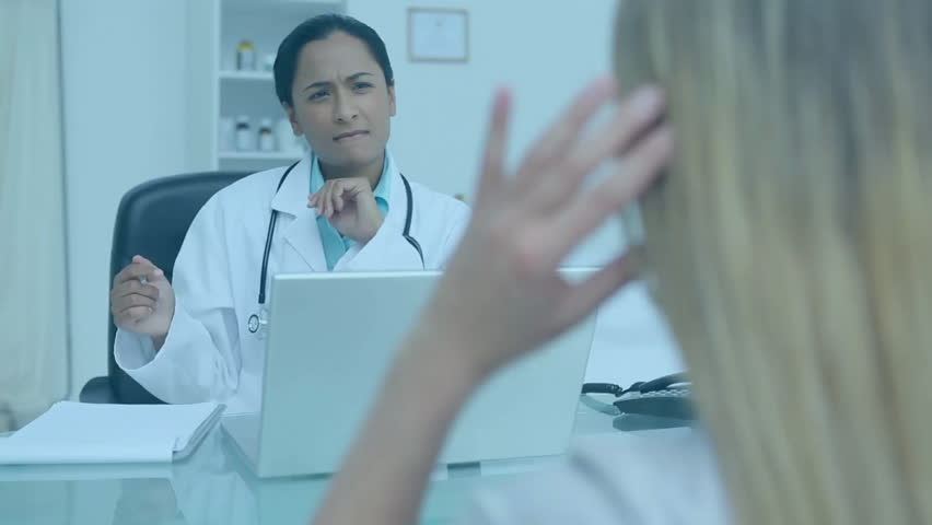Animation of data processing over diverse female doctor and patient. Medicine, healthcare, computing and digital interface concept digitally generated video. - Powered by Shutterstock - Get 15% off with code: PIKWIZARD15