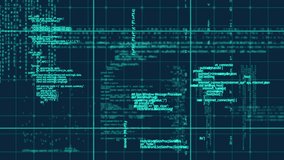 Digital data processing animation with circular patterns and binary coding. Technology, code - Powered by Shutterstock - Get 15% off with code: PIKWIZARD15