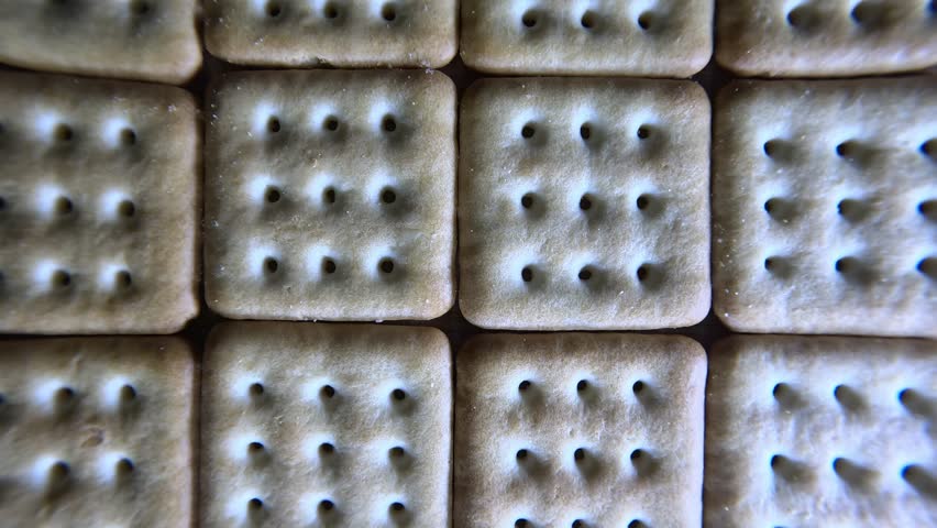 Butter Cookies - Close Up Shot - Backwards.