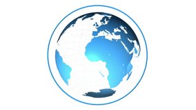 Rotating globe with mathematical equations and graphs animation over white background. Earth, mathematics, data visualization, technology, learning, science - Powered by Shutterstock - Get 15% off with code: PIKWIZARD15