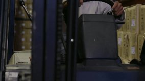 Animation of network of connections with icons over biracial man working in warehouse. Global shipping, connections, computing and data processing concept digitally generated video. - Powered by Shutterstock - Get 15% off with code: PIKWIZARD15