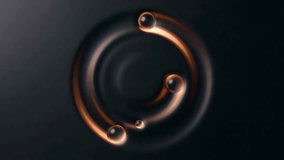 luxury gold black Animated Background with particles. Wall of Gold Sphere in Moving Wave. Seamless Loop. Spin shape. Gold trail. 4k resolution.  - Powered by Shutterstock - Get 15% off with code: PIKWIZARD15