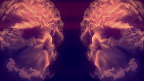 Animation of two human skulls formed from swirling toxic smoke. 3d rendering 4K. 3D Illustration - Powered by Shutterstock - Get 15% off with code: PIKWIZARD15