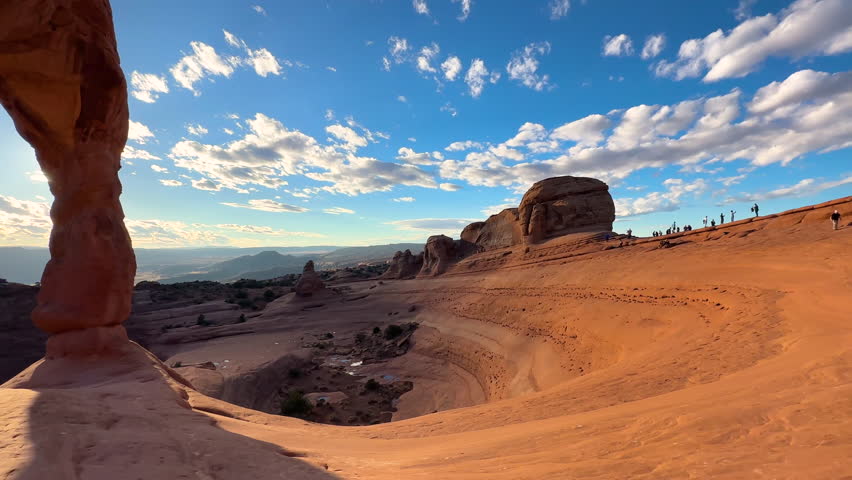 Delicate Arch beauty in nature natural Landscape Arches National Park Utah sunset travel tourism America