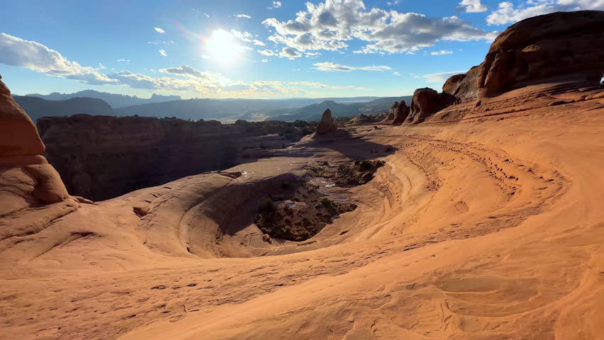 Delicate Arch beauty in nature natural Landscape Arches National Park Utah sunset travel tourism America