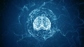 Digital brain is encased in a global structure, Global connectivity, AI technology, and data networks in a futuristic environment. Future technology artificial intelligence data network - Powered by Shutterstock - Get 15% off with code: PIKWIZARD15