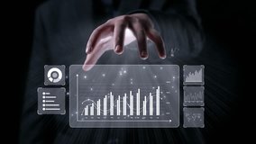 Business person delve into data analytics to uncover trends and insights from predictive big data models to real-time analysis, learn how data driven decisions propel analytic industries forward UUID - Powered by Shutterstock - Get 15% off with code: PIKWIZARD15