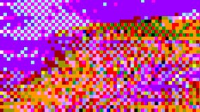 Abstract pixel retro 8bit neon rgb purple orange neon video game glitch noise texture, square animated retro video game pixelated background, looped vj pattern psychedelic 80s, 90s, 2000s texture - Powered by Shutterstock - Get 15% off with code: PIKWIZARD15