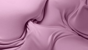Wavy satin fabric background in pink color. Wavy fabric 3D textile background Slow motion
 - Powered by Shutterstock - Get 15% off with code: PIKWIZARD15