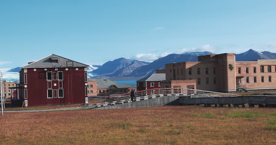The Ghostly Soviet Pyramiden City, Svalbard In Summer, Arctic