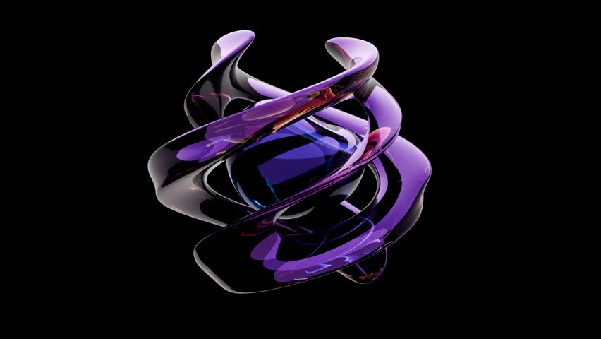 Colorful Abstract Background Loop 3D