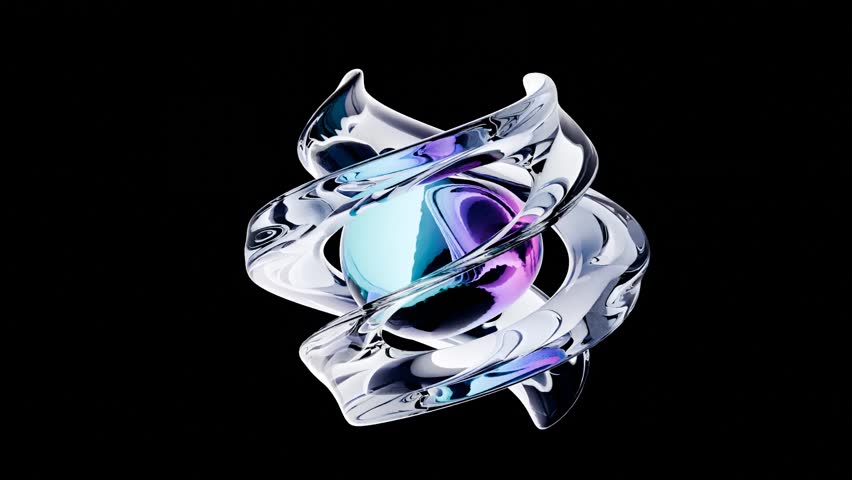 Colorful Abstract Background Loop 3D