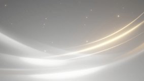 Smooth white and gold light waves gently curve across a light background, creating an ethereal, minimalistic, and calming abstract scene. - Powered by Shutterstock - Get 15% off with code: PIKWIZARD15