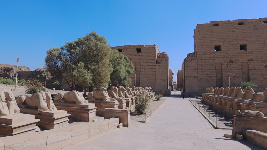 General View Of The Karnak Temple, A Historical Building Of Ancient Egypt