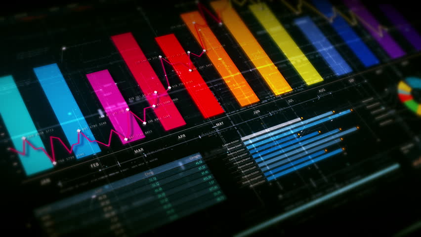 Dynamic data visuals for business info graphics, animated charts, and data-driven insights for a business meeting mock-up. Explore the world of trading, stock exchanges, and crypto