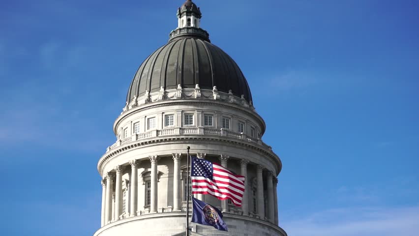 The Utah capitol building in Salt lake city 