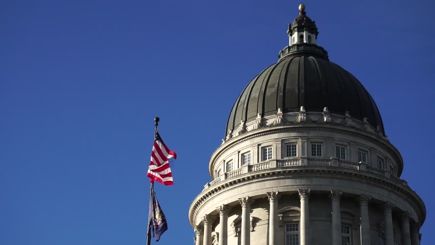 The Utah capitol building in Salt lake city 