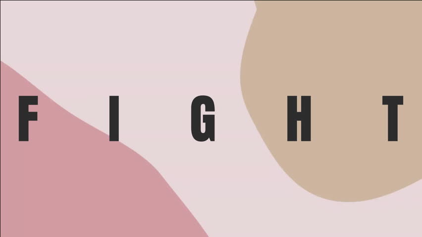 Animation of fight text over pattern background. Global video game, digital interface, communication, computing and data processing concept digitally generated video. - Powered by Shutterstock - Get 15% off with code: PIKWIZARD15