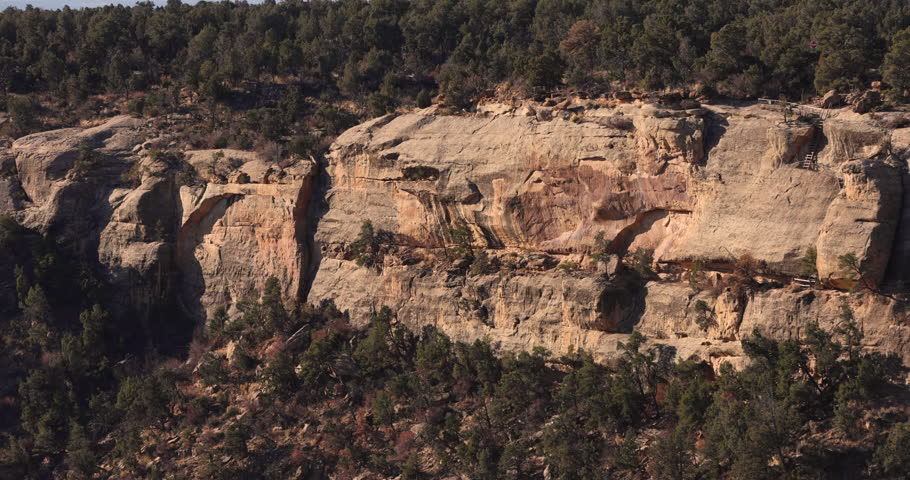 Ancestral sacred Pueblo cliff dwellings Mesa Verde National Park Montezuma County Colorado USA travel tourism