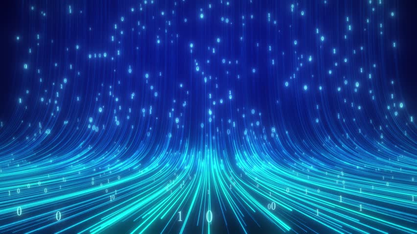 Data information flow upload and particle light flow