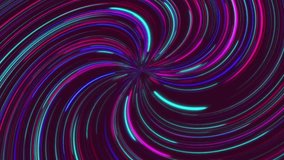 Animated looped abstract video of numerous neon coloured line streaks spiraling towards the center - Powered by Shutterstock - Get 15% off with code: PIKWIZARD15