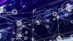 Network connections and data processing animation over digital screens and graphs. Technology, connectivity, visualization - Powered by Shutterstock - Get 15% off with code: PIKWIZARD15