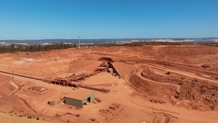 Gold Producing Mine Of Newmont Goldcorp Boddington Near Perth In Western Australia. Aerial Shot