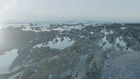 Network of connections and data processing animation over rocky coastal landscape. Technology, connectivity, digital, animated - Powered by Shutterstock - Get 15% off with code: PIKWIZARD15