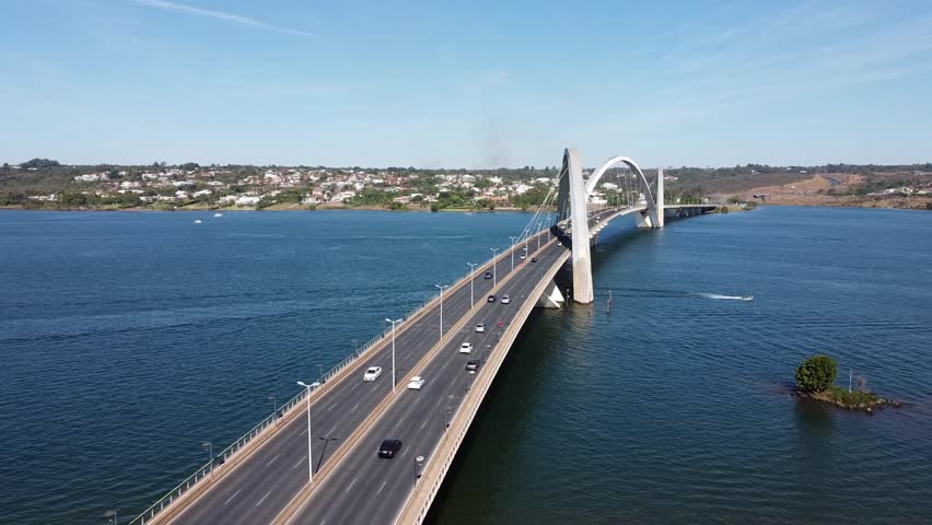 JK Bridge in Brasília, capital of Brazil.
