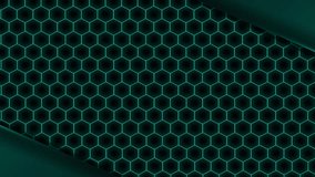 Cyan turquoise Honey comp Hexagonal cell pattern neon animation moving pattern copy space , hex grid backdrop , medical medicine technological animation abstract board  - Powered by Shutterstock - Get 15% off with code: PIKWIZARD15