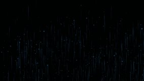 Abstract vertical light streaks with glowing particles falling on a dark background, creating a futuristic and dynamic visual effect. Ideal for sci-fi, motion graphics, and creative projects. - Powered by Shutterstock - Get 15% off with code: PIKWIZARD15