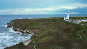 British coast with lighthouse, Flamborough - Powered by Shutterstock - Get 15% off with code: PIKWIZARD15