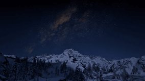 3D. USA. Colorado. Rocky Mountains. Stars in the Middle of the Night - Powered by Shutterstock - Get 15% off with code: PIKWIZARD15