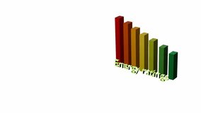 Bar chart energy efficiency rating scale 4k animation concept - Powered by Shutterstock - Get 15% off with code: PIKWIZARD15