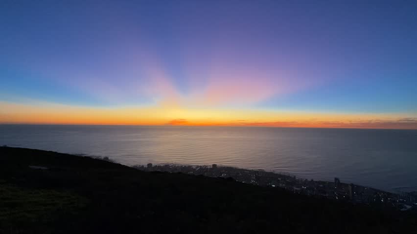 Sunset Cape Town Signal hill South-Africa 