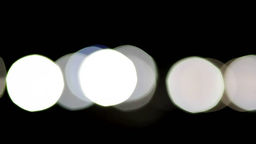 City traffic at night car light mooving blur