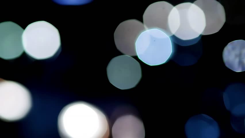 City traffic at night car light mooving blur