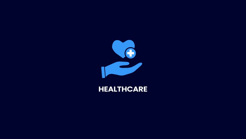 health care logo icon animation, human health care logo, medical logo, medical healthcare symbol.